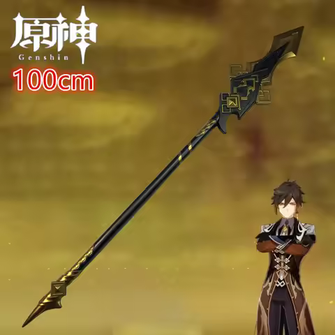 1:1 Genshin Impact Sword Zhongli Weapon Sword Vortex Vanquisher Morax Sword Cosplay Props Safety PU 