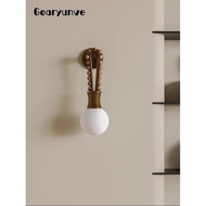 Retro marble wall lamp, green, brown marble, living room, foyer, bedside, dining room wall lamp