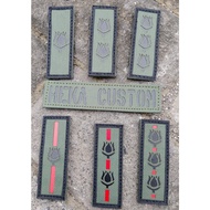 TNI PDL CLOTHING RANK CRETATION STICKERS (NING OFFICERS)