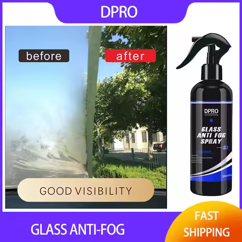 Dpro Glass Anti-Fog Spray Film Windshield Window Waterproof Rearview Mirror Nano Hydrophobic Ceramic