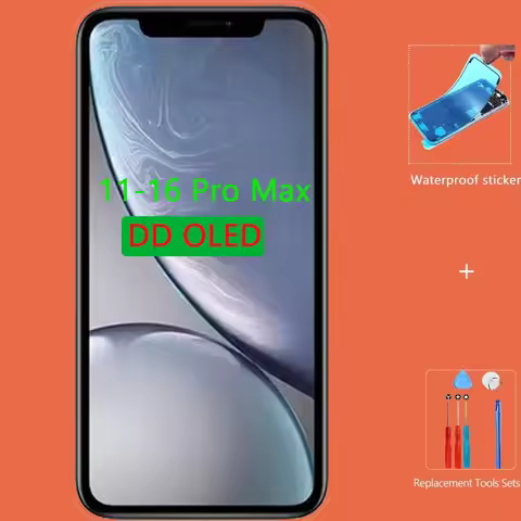 NO IC 100% Tested DD Oled For iPhone 16 Pro Max 11 12 13 mini 14 15 Plus 16E Display 3D Touch Screen