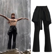Plus Size Irregular Seluar + Skirt Sukan Casual Hiking Zumba Gym Netball Yoga Muslimah Sport Bootcut