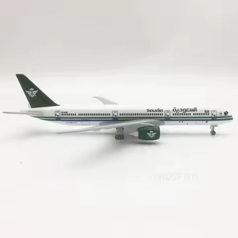 20CM SAUDI Airline Airplane Model 787 B787 Aircraft Metal Replica Plane Model Collection home decora