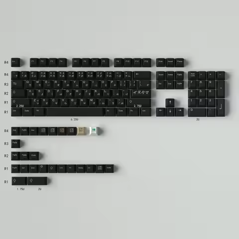 Personalized JP Version Inukuma Cherry Profile Keycaps 130/23 Keys PBT DYE-SUB Keycaps For MX Switch