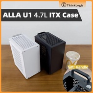 ALLA U1 ITX Case A4 Mini 1U FLEX PSU support GPU HTPC Portable Computer Case 艾罗拉