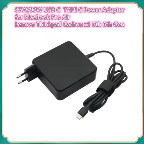 87W/90W USB C Power Adapter Type C Power Delivery PD Wall Charger for MacBook Pro Air 2018, HP, Dell