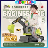 Children Scooter Kids Ride on Engineering Vehicle Multifunctional Excavator Toy