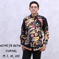 Long Sleeve Batik Shirt For Men Superior Batik Jaya Size Jumbo