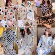 [COD] Korean Pajama Long Sleeve For Women Sleepwear