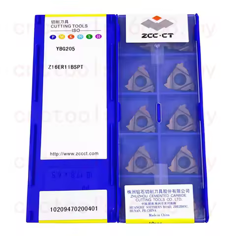 ZCC.CT Z16IR Z16ER AG55 AG60 11BSPT 14BSPT 14W 19W YBG205 YBG203 Carbide Insert Z16IR Z16ER Inserts