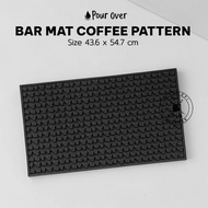Lets Brew Bar Mat 43.6 X 55.7 cm Food Safe Silicone Material Black