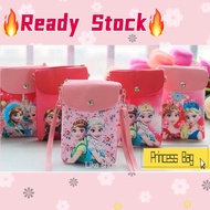 GB05 | Snow Princess Children's Small Bag Cute Girl Baby Cross Body Bag Girl Cartoon Wallet Mobile P