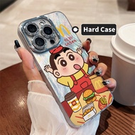 Casing iPhone 11 13 14 15 16 Pro Max Cartoon McDonald Crayon Shinchan Case For iPhone 13PM 16PM 15PM