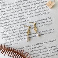 巴洛克風格 珍珠耳環 耳針 天然珍珠耳環