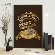 Quotes Frame Wall Art COFFEE FOOD NORDIC Home Decor Inspiration Motivational Poster Board
