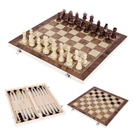 Wooden Foldable Chess Backgammon Wooden Board Folding Board Game