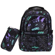 Australia smiggle Black Dragon Student Schoolbag Series, Rare smiggle Black Dragon Meal Bag Pencil Case