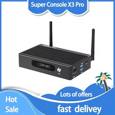 X3 Pro Retro Video Game Console KINHANK Super Game Console- 60000 Games for PS1/PSP/SS/N64/DC/Arcade