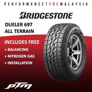 Bridgestone Dueler A/T 697 D697 All Terrain 15 16 inch Tyre (FREE INSTALLATION) Tayar Tire 4x4