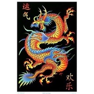 Asian Dragon Art Film Print Silk Poster Home Wall Decor 24x36inch 0717