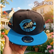 Baseball cap, adjustable cap, New Era Men's Cincinnati Reds New Era Brown/Mint Walnut Mint 9FIFTY Sn