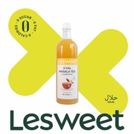 Lesweet 0 Cal Masala Tea Flavor Syrup 1L Halal