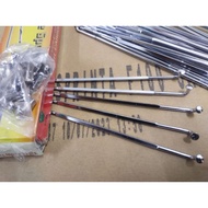 1pack Y110 Y100 SS2 EX5 EX5 DREAM RG GBO C70 RXZ RR110 E BONUS SPOKE LIDI CHROME SIZE 184 180 172 16