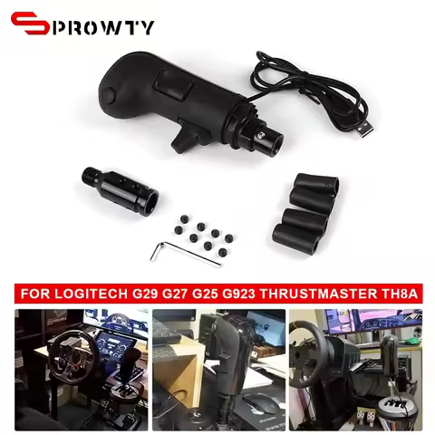 SPROWTY PC USB Truck Simulator Shifter for Logitech G29, G27, G25 joysticks for ATS&ETS2 Euro Truck 
