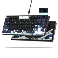 Womier S-K80 Gasket Mounted 75% Mechanical Keyboard with Multimedia Display Mechanical Keyboard Wire