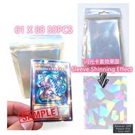 61X88mm Shining Effect Sleeve For Card Game Yugioh Vanguard Card Holder TCG 平卡变闪卡 D102