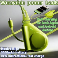 SG Power bank power bank Wearable Hook Power Bank 5000mAh Wearable Power Bank with Hook Design 3c po