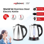 SIRIM Certified MS SONIC Electric Kettle Stainless Steel Teko Jug Cerek Elektrik Tea Maker Hot Water