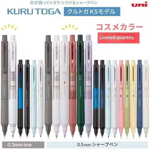 Japan UNI Mechanical Pencil M5-KS Limited KURUTOGA Black Technology Rotary Automatic Pencil Drawing 