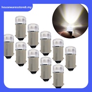 [HOUSEWARE]Pack of 10 Ba9s LED Light Bulb Lamp Bulb 12V Instrument Lighting White Red