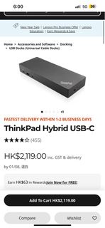 Lenovo USB dock