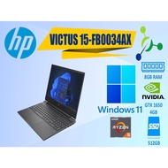 HP LAPTOP VICTUS 15-FB0034AX/ AMD RYZEN 5 5TH/8GB RAM/ 512GB PCIe M.2 SATA SSD/ 4GB NVIDIA GTX1650/ STUDENT/ WORK LAPTOP