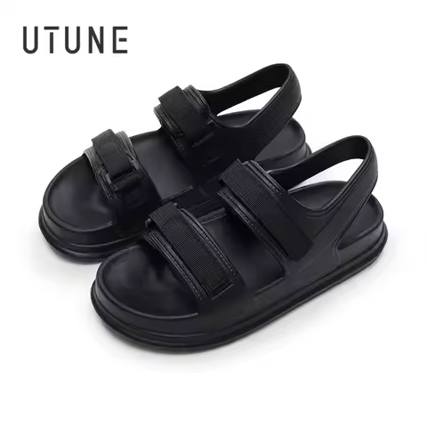 UTUNE Adjustable Non-slip Platform Sandals – Comfortable Summer Beach Slippers for Women, Outdoor Fl