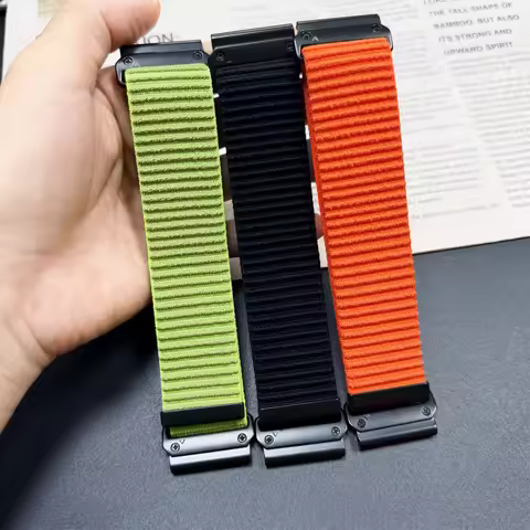 Nylon Watch Strap For Garmin Epix 2 Pro/Enduro 3/Fenix E 8 Pro 7 7XPro/Tactix8/Forerunner 970 Quick 