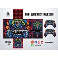 XBOX SERIES X  STICKER SKIN COLOUR DESIGN 119