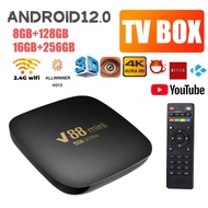 V88MINI 4K Smart TV with 400+live channels | Dual WiFi 2.4 Android 12.0 HD