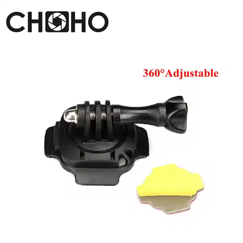 Mount Lock Helmet 360 Degrees Rotation + Sticker Curved Base For Hero 13 12 Accessories DJI OSMO Act