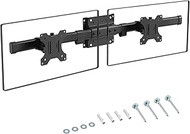 Dual Monitor Wall Mount, Horizontal Assembly Mount for 2 Monitor Screens up to 35 inches, Max. 10kg 
