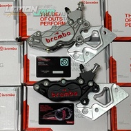 ♞BREMBO 4POT CALIPER WITH BRACKET NMAX , MIO , WAVE , SNIPER , AEROX , RAIDER 150