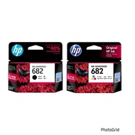 100% Original Authentic Ink Printer Catridge Hp 682 Black Colour