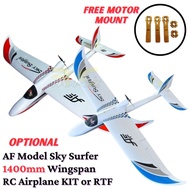 Sky Surfer RC Planes Glider 1400mm Wingspan Beginner Trainer FPV AF Model KIT or RTF (Free Motor Mou
