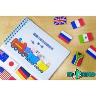 Peppa Pig National Flag Cognitive Quiet Book / Busy Book