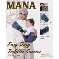 MANA Baby Carrier - Side Ringsling Baby Carrier Toddler Carrier Plain Motif EASY Sling Carrier