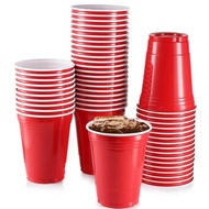 [set 10 ใบ]แก้วแดง RED CUP PARTY 16 oz อเมริกันปาร์ตี้ แก้วปาร์ตี้ แก้วพลาสติก  แก้วงานเลี้ยง