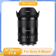 7Artisans 50mm F1.8 AF Full frame Large Aperture Fixed Focus Lens For Sony E A7CII A7CR mount Mirrorless Cameras Autofocus