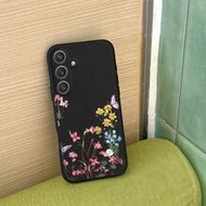 1pc Creative Spring Wildflower & Butterfly Liquid Silicone Phone Case Compatible With GalaxyS26 S25 
